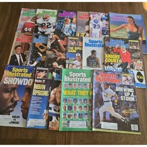 Lot of 17 1987 Sports Illustrated Magazines Jan - April NFL NBA GOLF BOXING MBL